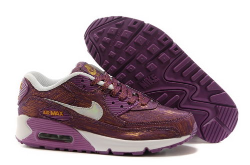 Nike Air Max 90 Womenss Shoes Dark Purple White Hot On Sale Netherlands